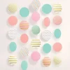 Pastel & Metallic Large Circle Hanging String Decoration (5Pk)
