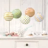 Pastel & Metallic Mini Paper Lanterns (5Pk)