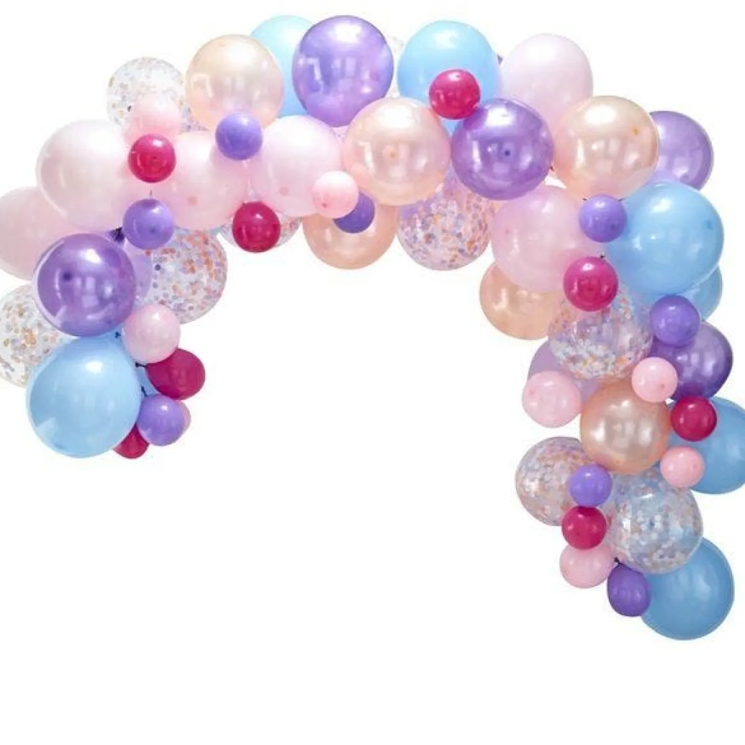 Pastel Balloon Arch - 80 Balloons