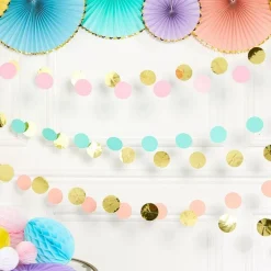 Pastel Hanging String Decorations - 2.13M (6Pk)