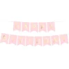 Pastel Pink & Gold Happy Birthday Banner - 1.7M