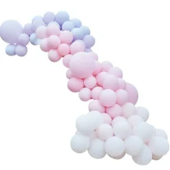 Pastel Pink & Purple Large Balloon Arch Diy Kit - 200 Balloons