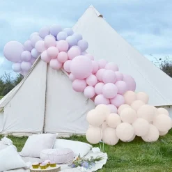 Pastel Pink & Purple Large Balloon Arch Diy Kit - 200 Balloons
