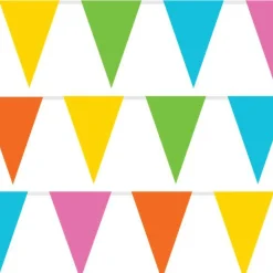 Pastel Plastic Bunting - 10M