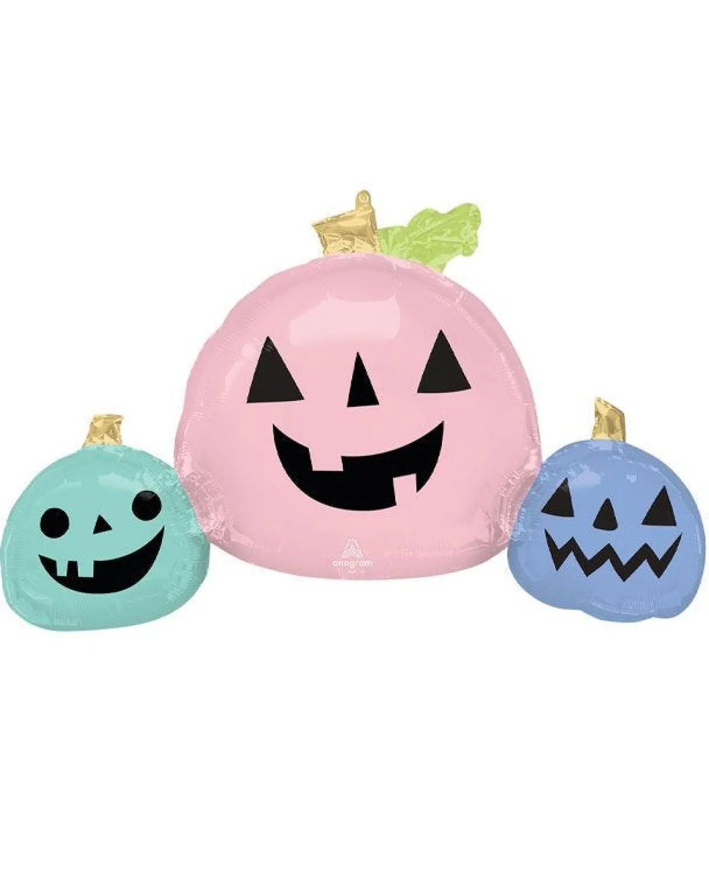Pastel Pumpkin Trio Supershape Balloon - 35" Foil