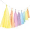 Pastel Rainbow Tassel Garland - 3M