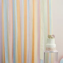 Pastel Streamer Party Backdrop