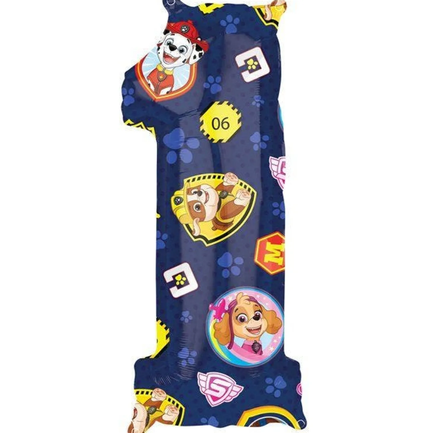 Paw Patrol Number 1 Foil Balloon - 26"