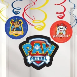 Paw Patrol Swirl Decorations - 60Cm (6Pk)