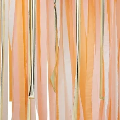 Peach & Gold Streamer Backdrop