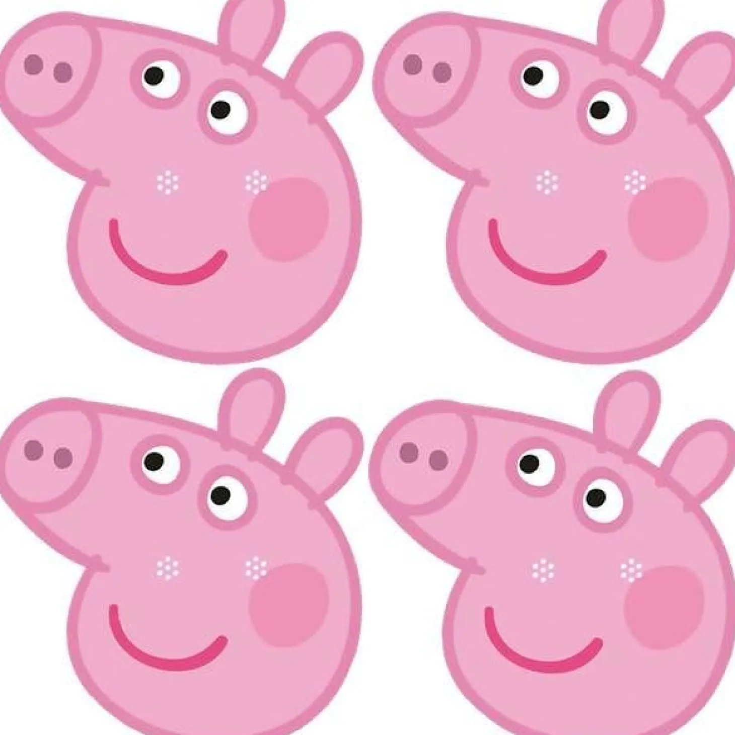 Peppa Pig Fun Face Masks (6Pk)