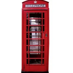 Phone Box Cardboard Cutout - 191Cm X 71Cm