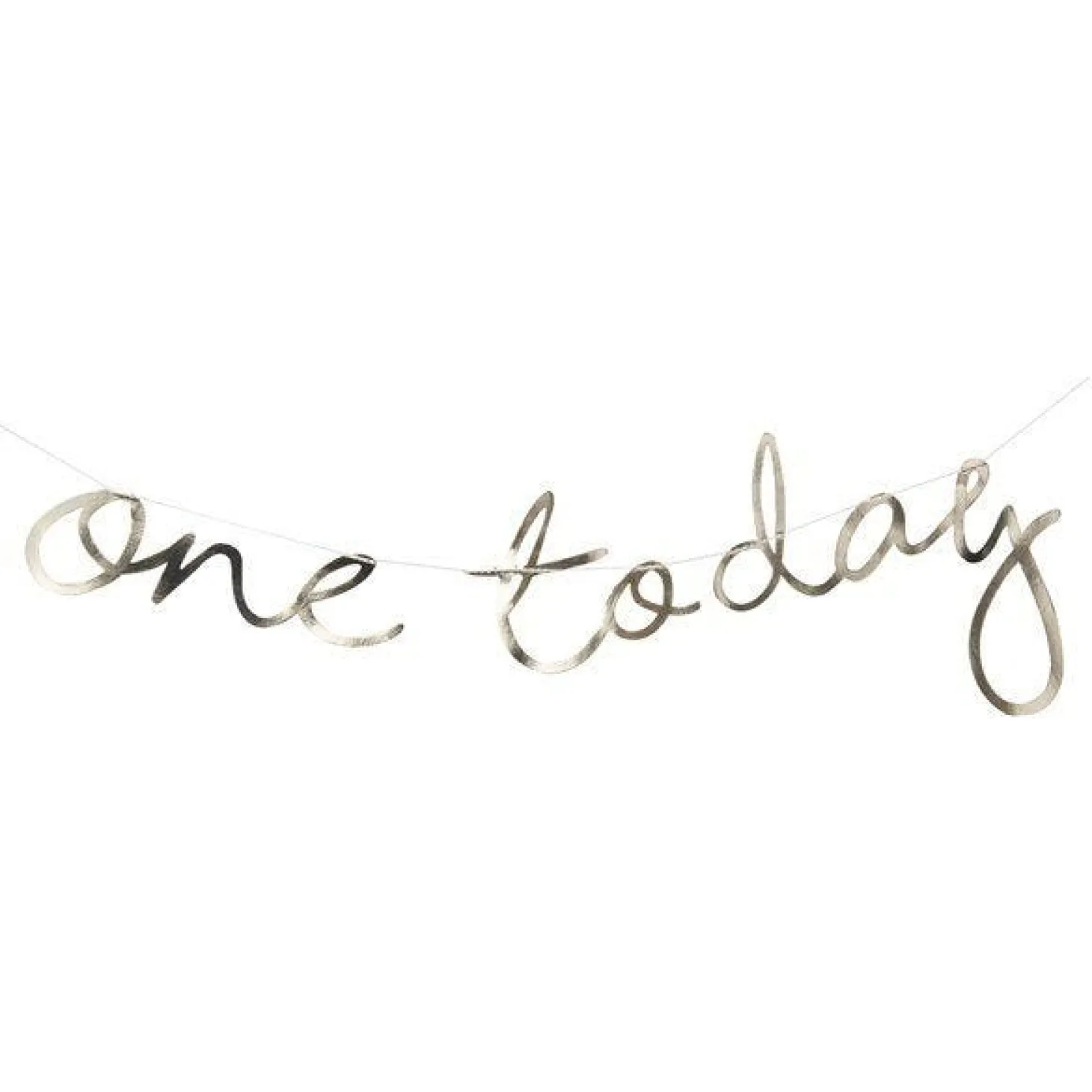 Pick & Mix Pastel Gold 'One Today' Banner - 1.5M