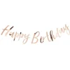 Pick & Mix Rose Gold "Happy Birthday" Paper Banner - 1.8M