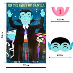 Pin The Fangs On Dracula Game