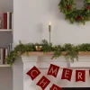 Pine Foliage Christmas Garland With Lights - 1.8M