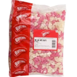 Pink & White Jelly Love Hearts 3Kg Bulk Bag