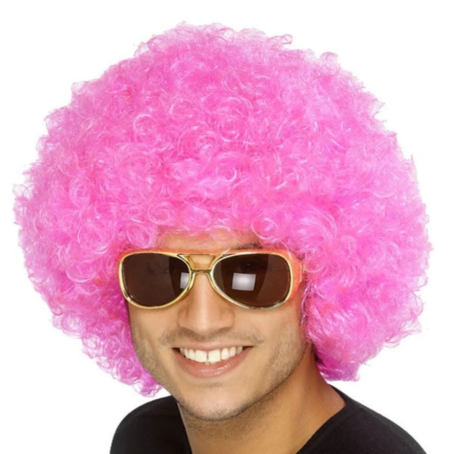 Pink Afro Wig