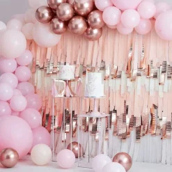Pink And Rose Gold Balloon Arch