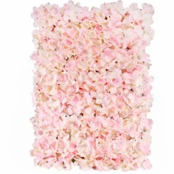 Pink Hydrangea Flower Wall - 60Cm
