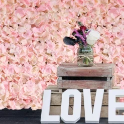 Pink Hydrangea Flower Wall - 60Cm