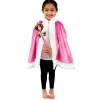 Pink Light Up Cape & Wand - Child