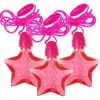 Pink Star Bubble Necklaces - 14.7Ml (4Pk)