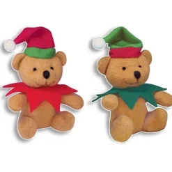 Plush Christmas Elf Bear 12Cm