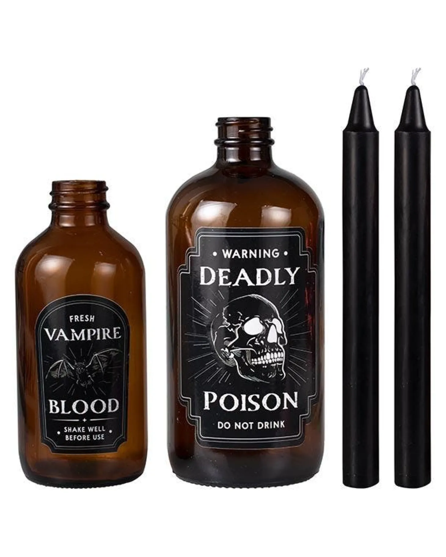 Potion Label Jars Candle Holders (2Pk)