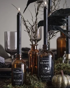 Potion Label Jars Candle Holders (2Pk)