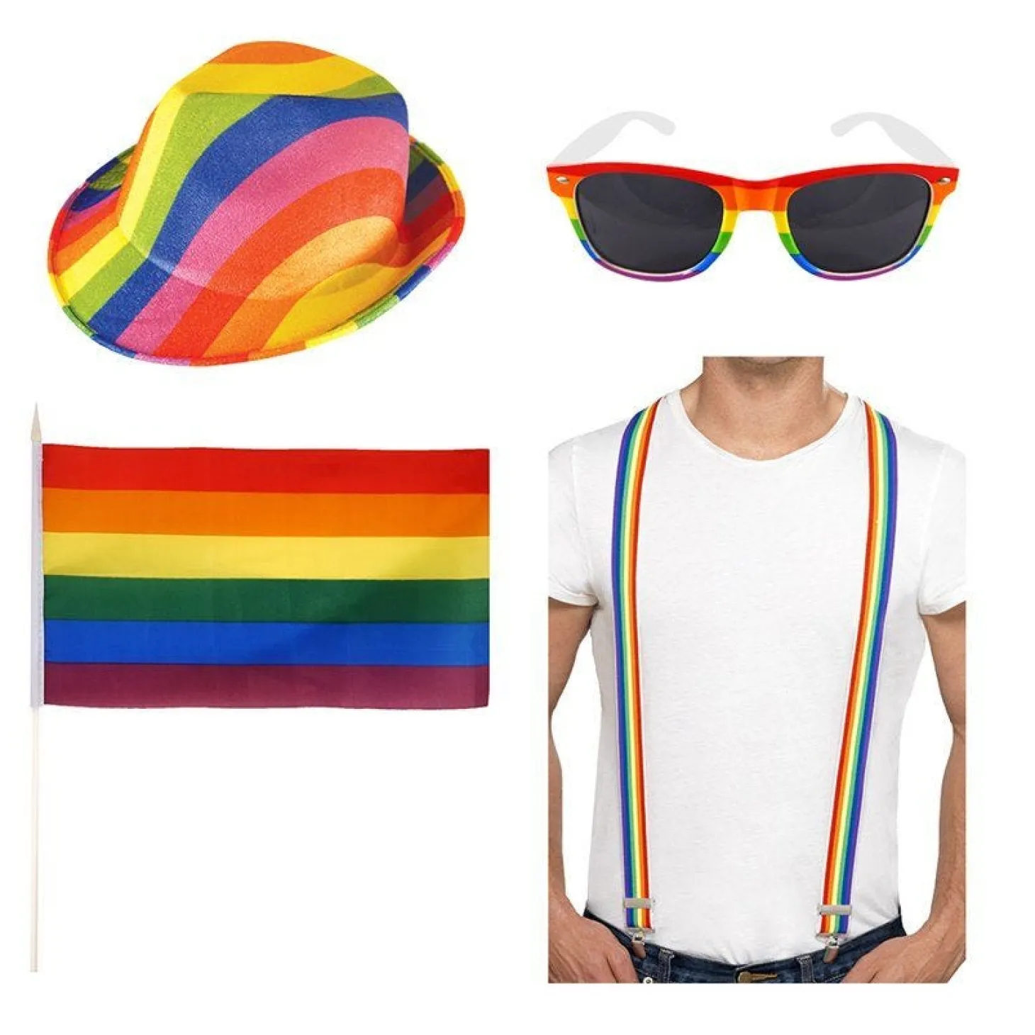 Pride Hat And Glasses Accessory Kit