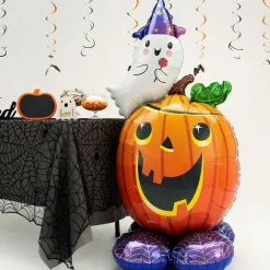 Pumpkin & Ghost Airloonz Balloon - 56"