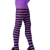 Purple & Black Tights - Adult Plus Size