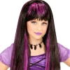 Purple Streaked Wig - Child