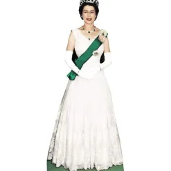 Queen Elizabeth 1954 Coronation Carboard Cutout - 181Cm X 74Cm