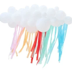 Rainbow Balloon Cloud Backdrop Kit - 40 Balloons