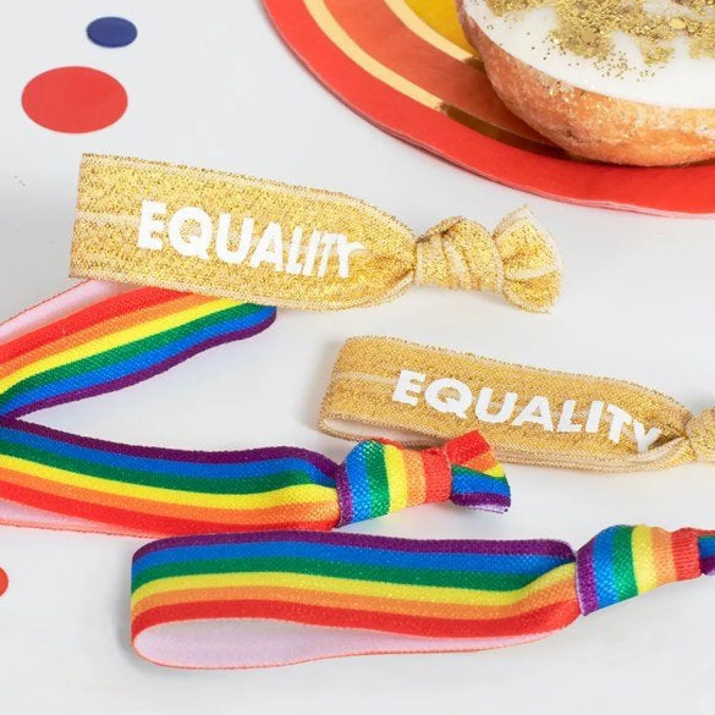 Rainbow Equality Wristbands (5Pk)