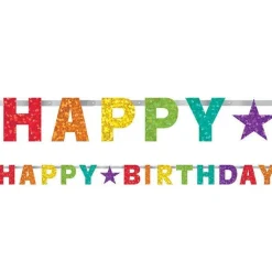 Rainbow 'Happy Birthday' Paper Banner - 2.3M