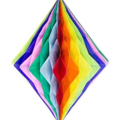 Rainbow Honeycomb Diamond Decoration - 30Cm