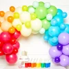 Rainbow Latex Balloon Arch Garland - 78 Balloons