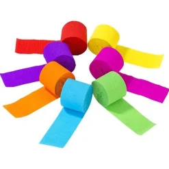 Rainbow Paper Streamers (7Pk)
