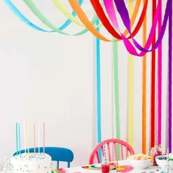 Rainbow Paper Streamers (7Pk)