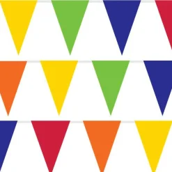 Rainbow Plastic Bunting - 10M