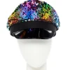 Rainbow Sequin Peak Hat
