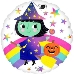 Rainbow Witch Balloon - 18" Foil
