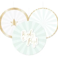 Ready To Pop Paper Fan Kit - 30Cm (3Pk)