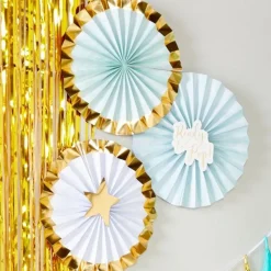 Ready To Pop Paper Fan Kit - 30Cm (3Pk)