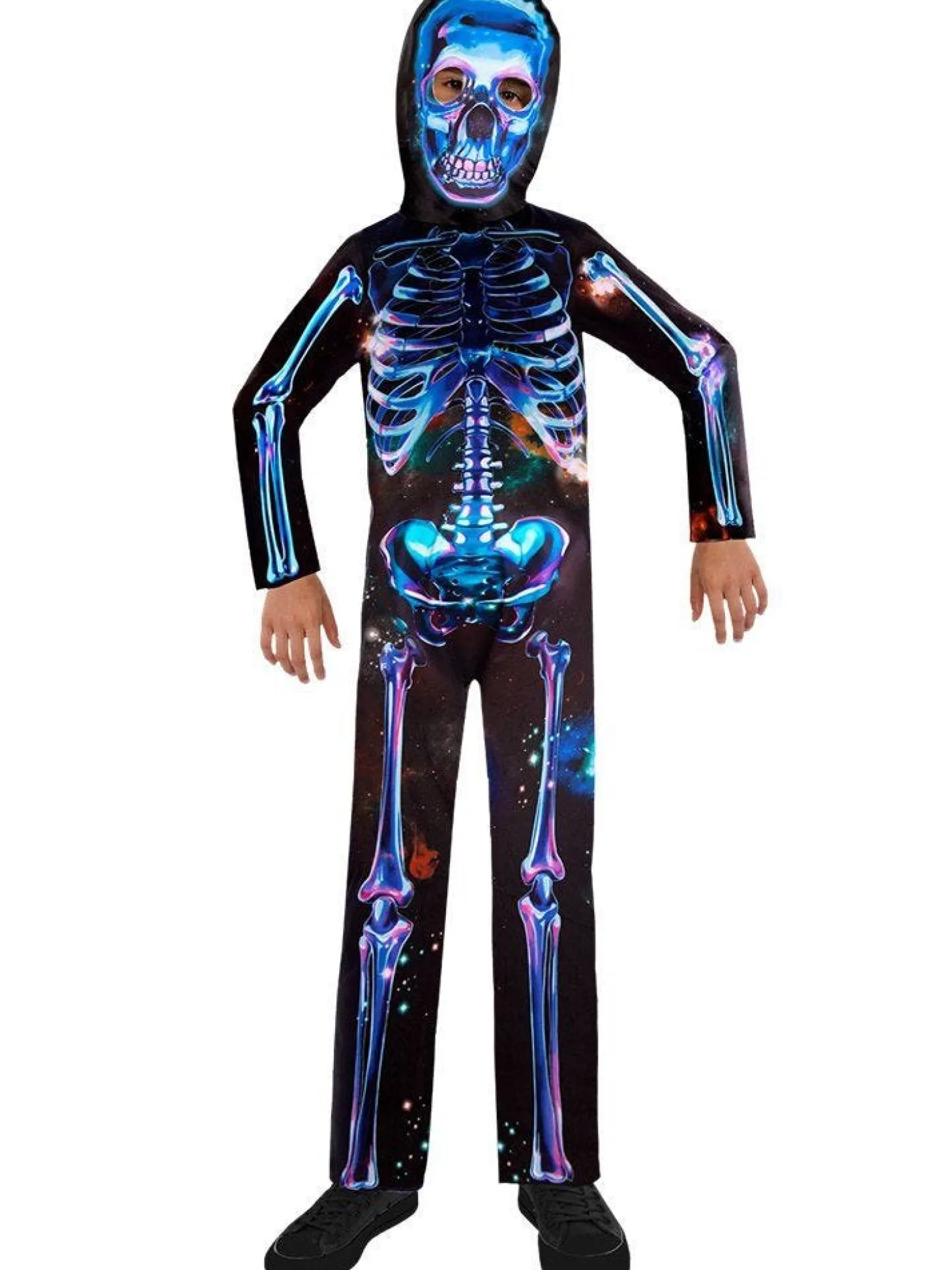 Recycled Neon Skeleton - Child Costume