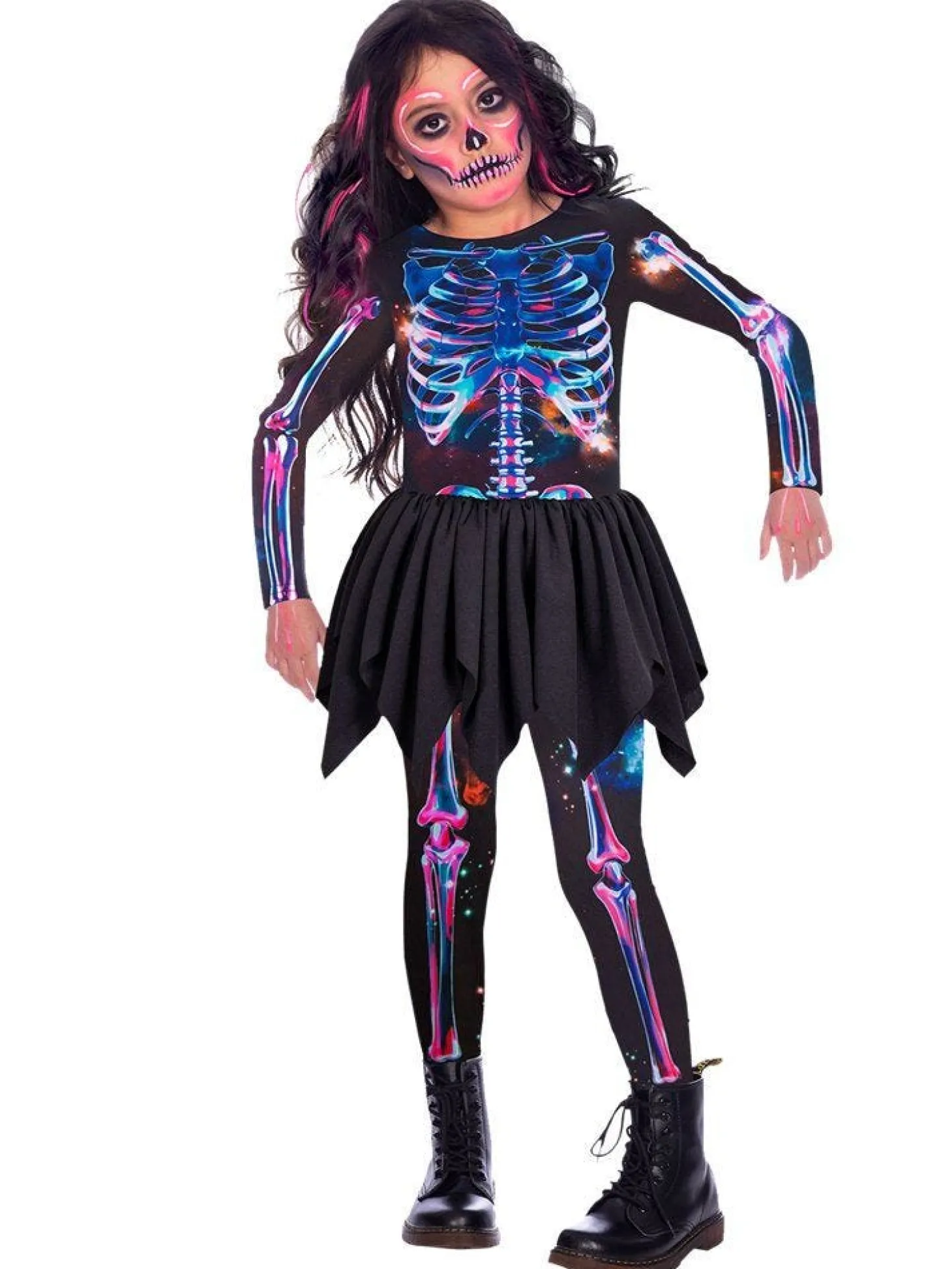 Recycled Skeleton Girl - Toddler And Child Costume