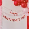 Red & Pink Happy Valentines & Heart Paper Banners - 2.5M